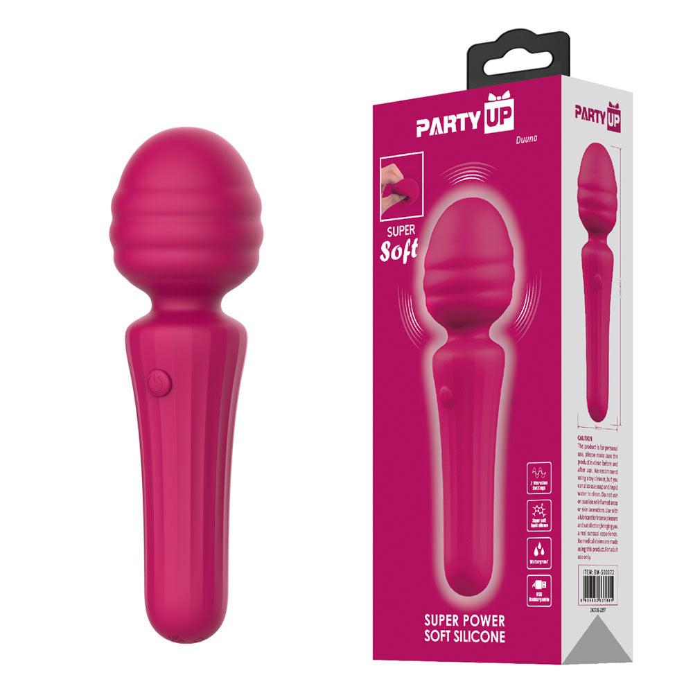 Party Up DUUNA - Pink - Pink 16.9 cm USB Rechargeable Massage Wand-BP-W00003