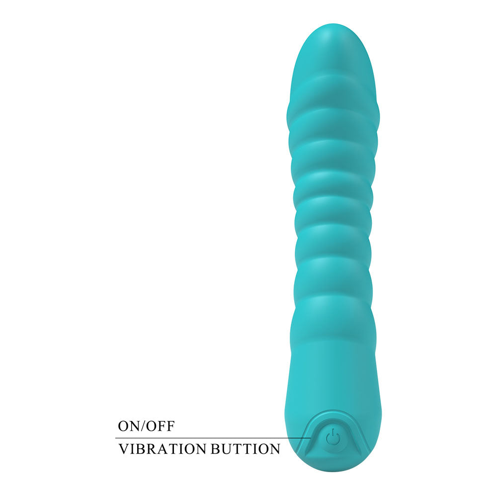 Party Up JAYLEI - Teal - Teal 14.6 cm USB Rechargeable Vibrator-BP-W00005-1