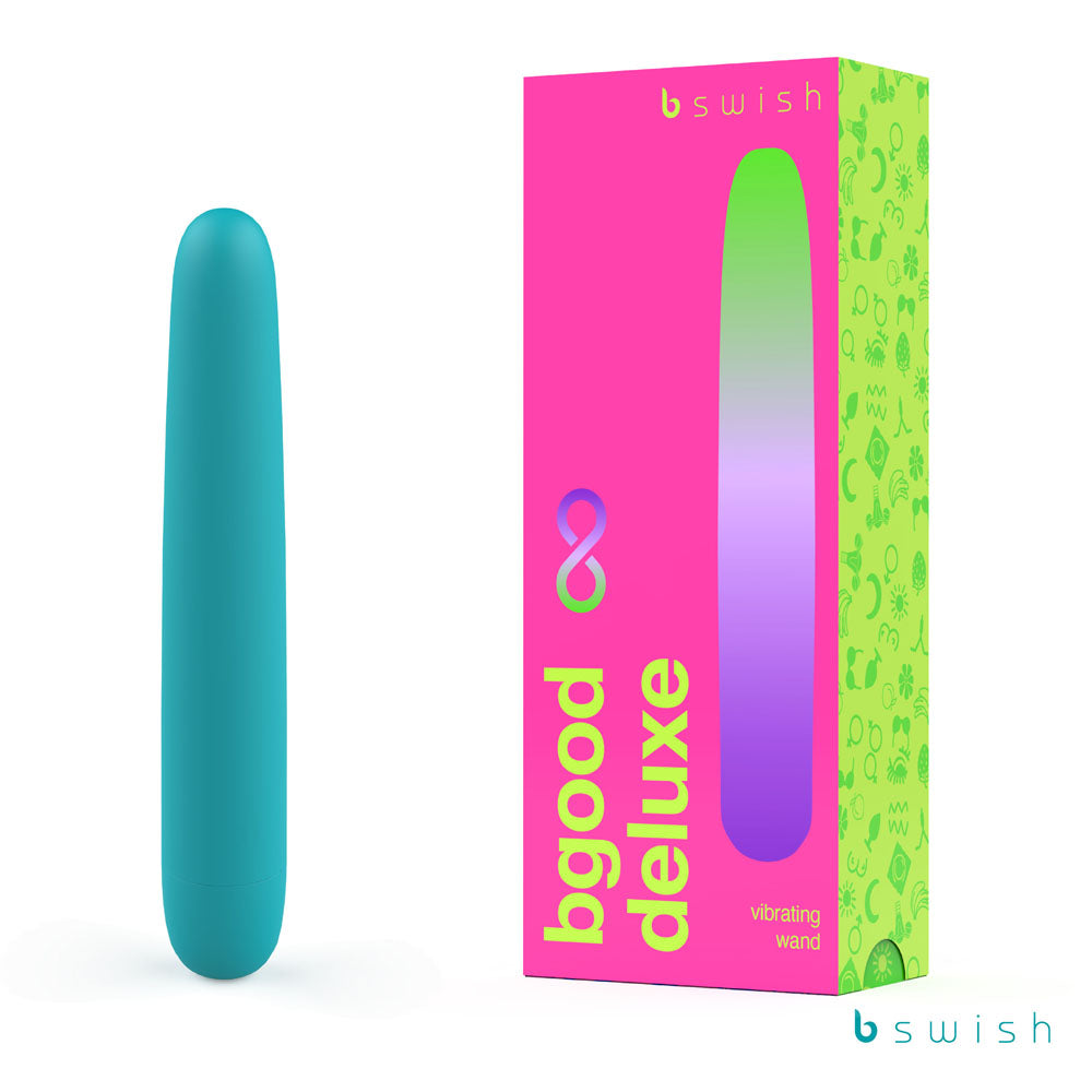 Bgood Infinite Deluxe - Sea Foam - Sea Foam Teal 18 cm USB Rechargeable Vibrator-BSBGI0402