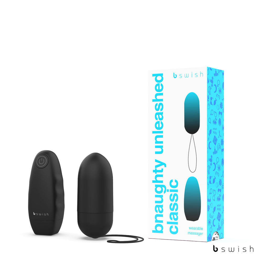 Bnaughty Classic Unleashed - Black - Black 7.6 cm Bullet with Wireless Remote Control-BSBNC0408