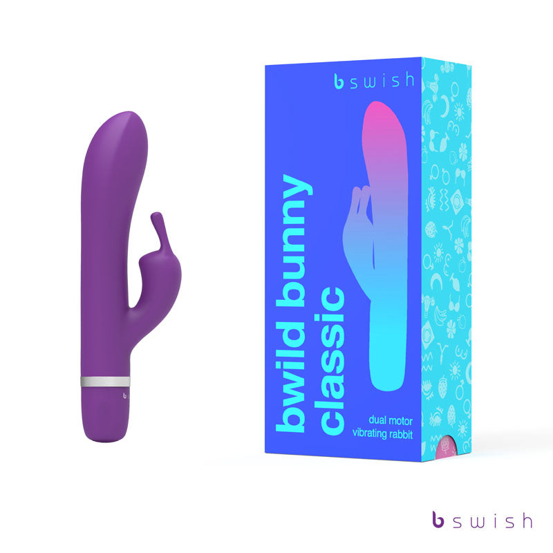 Bwild Classic Bunny - Purple - Purple 15.2 cm (6) Rabbit Vibrator-BSCWB1443