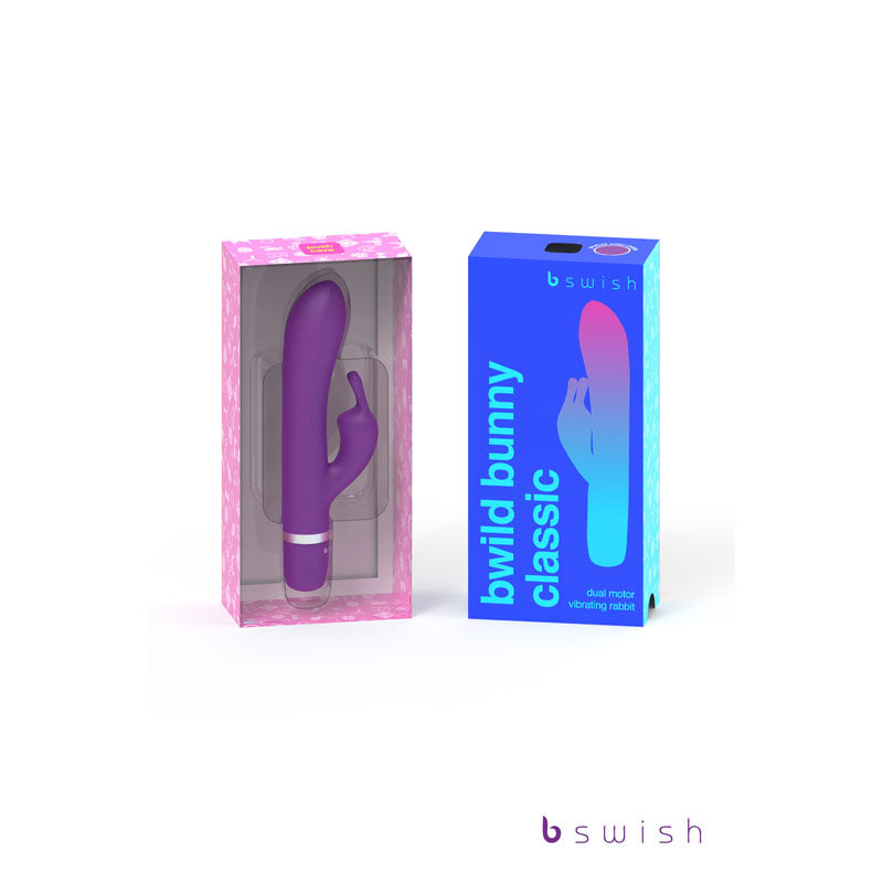 Bwild Classic Bunny - Purple - Purple 15.2 cm (6) Rabbit Vibrator-BSCWB1443