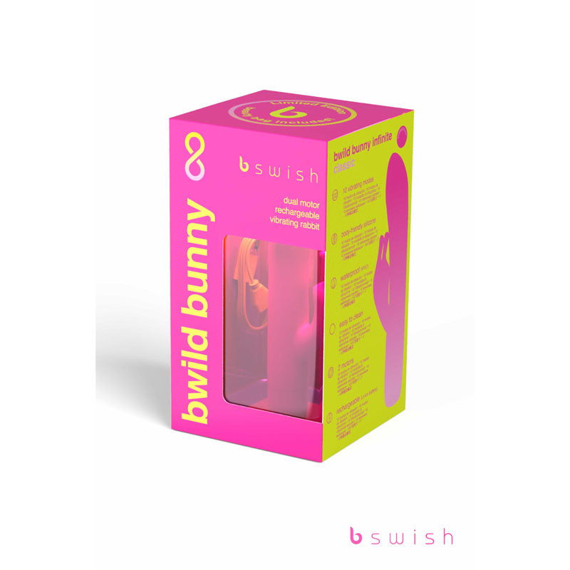 Bwild Classic Bunny Infinite Limited Edition - Sunset Pink - Sunset Pink 15.2 cm USB Rechargeable Rabbit Vibrator with Limited Edition Storage Case-BSCWI0341