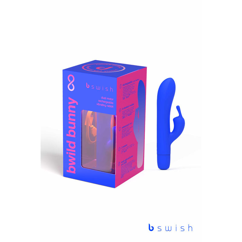 Bwild Classic Bunny Infinite Limited Edition - Pacific Blue - Pacific Blue 15.2 cm USB Rechargeable Rabbit Vibrator with Limited Edition Storage Case-BSCWI0358