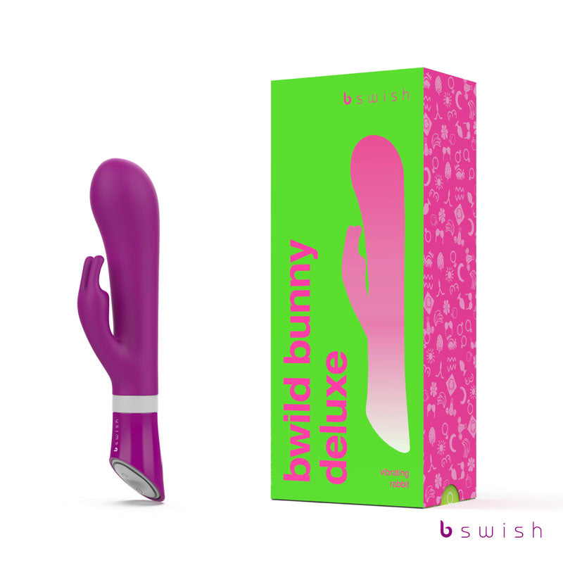 Bwild Deluxe Bunny - Raspberry - Raspberry 19.3 cm (7.5) Rabbit Vibrator-BSDWB0644