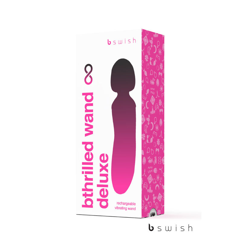 Bthrilled Premium - Noir�������������� - Black 21 cm USB Rechargeable Massage Wand-BSPTH0136