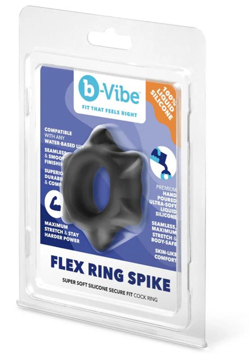 b-Vibe Flex Ring Spike - Silicone Cock Ring-BV-141