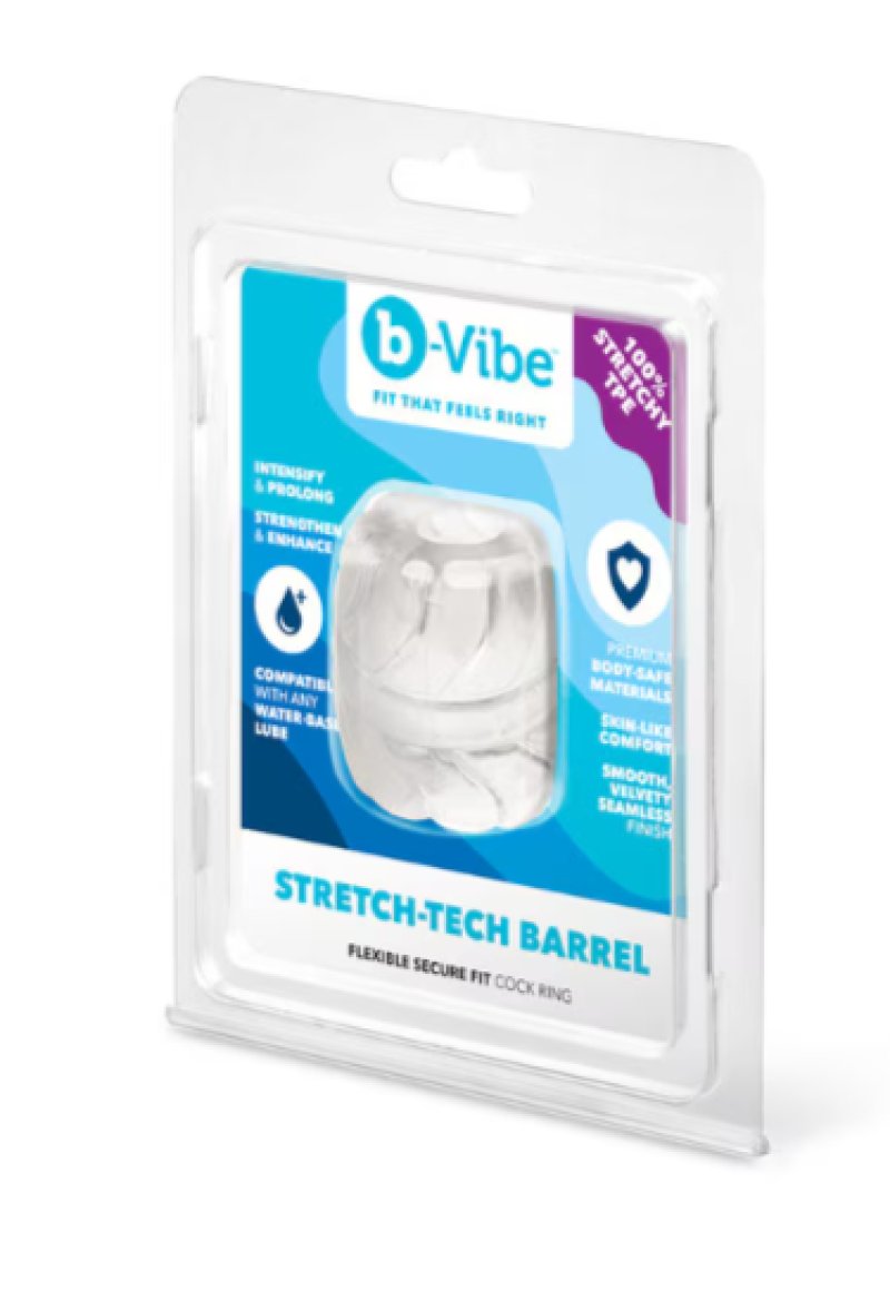 b-Vibe Stretch-Tech Barrel - Ultra Stretchy Cock Ring-BV-150