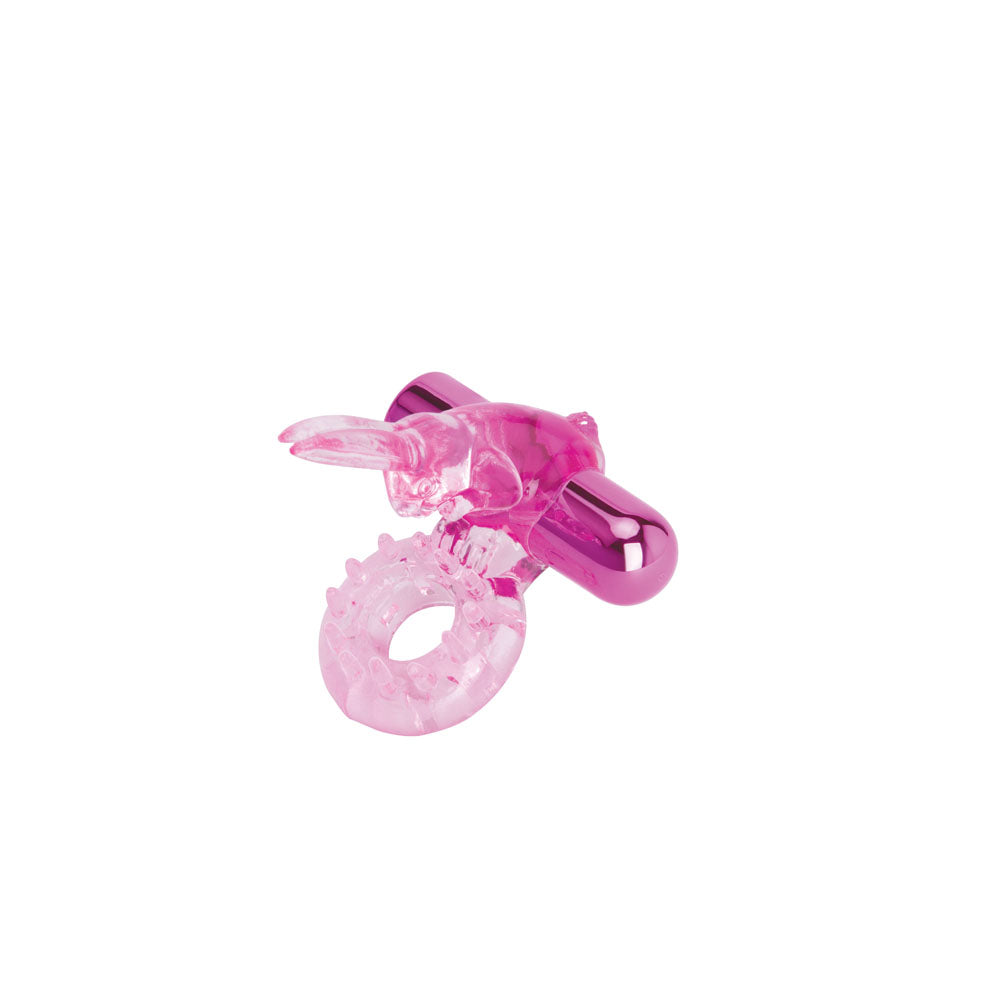 Bodywand Rechargeable Rabbit Ring - Pink USB Rechargeable Vibrating Cock Ring-BW1500