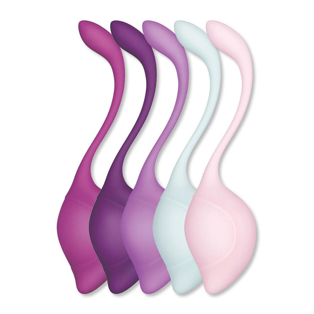 Bodywand Squeeze 5pc Teardrop Kegel Set - Weighted Kegel Set - 5 Piece Kit