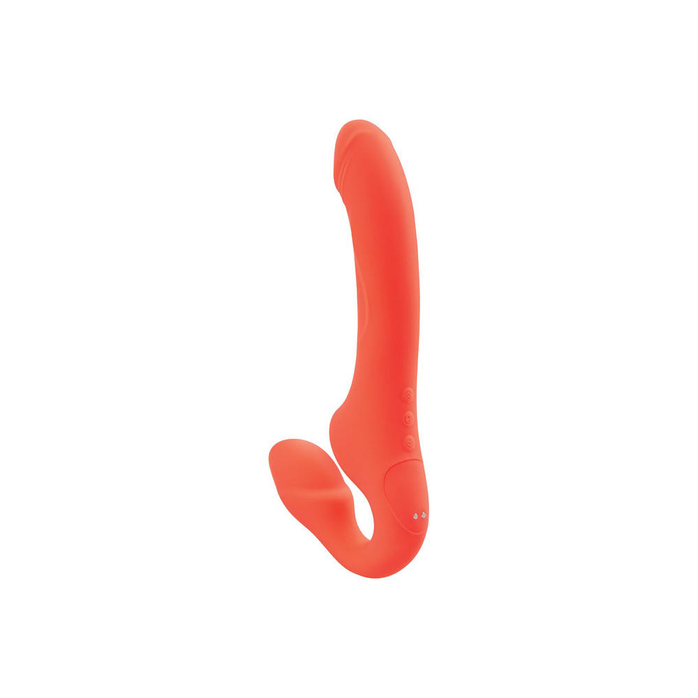 Bodywand ID Access Strapless Strap-On - Orange 15.2 cm USB Rechargeable Strapless Strap-On-BW223