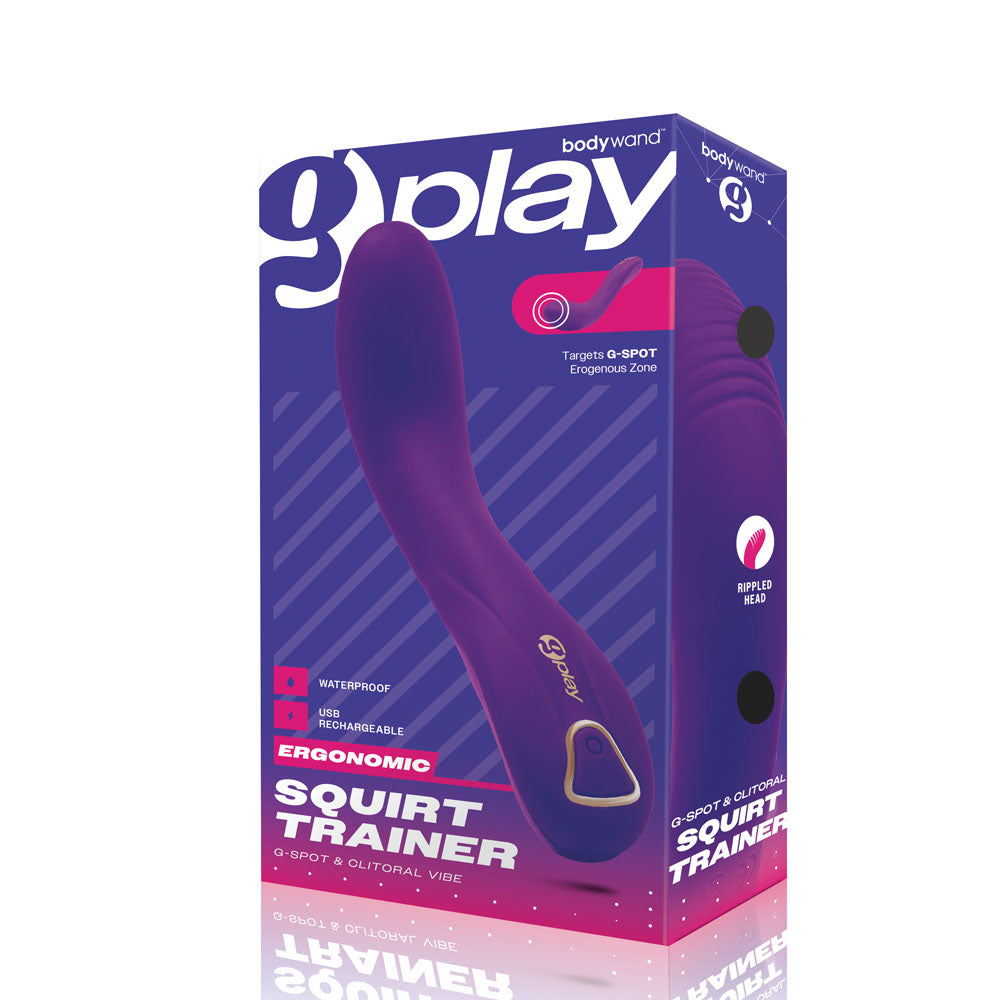 Bodywand G-Play Ergonomic Squirt Trainer - Purple 19 cm USB Rechargeable Vibrator-BW802