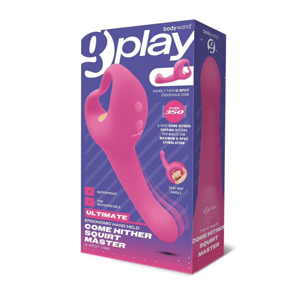 Bodywand G-Play Ultimate Come Hither Squirt Master - Pink 19 cm USB Rechargeable Vibrator-BW806