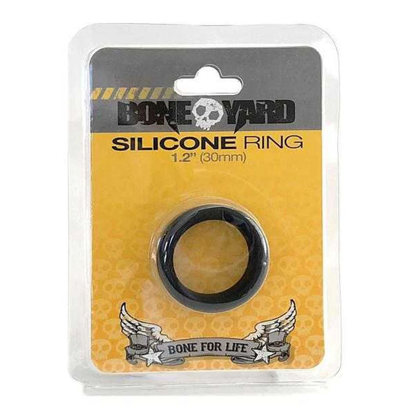 Boneyard Silicone Ring 30mm - Black 30 mm Cock Ring-BY0130