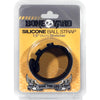 Boneyard Silicone Ball Strap Black - Black 3-Snap 4 cm Adjustable Ball Stretcher Ring-BY0310