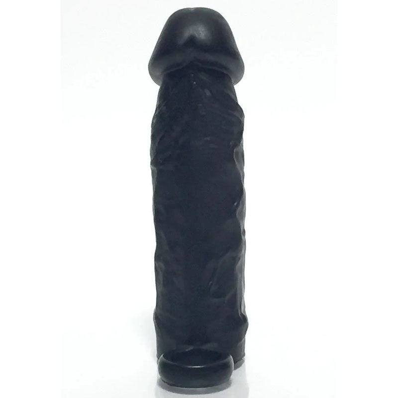 Boneyard Meaty Cock Extender Black - Black Penis Extender Sleeve-BY1063