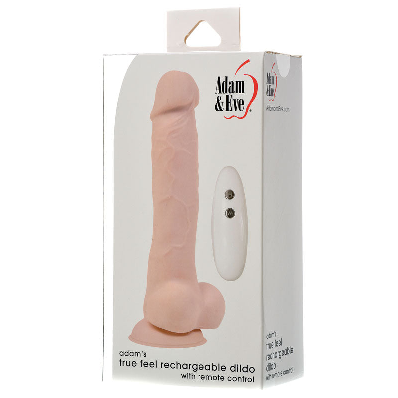 Adam & Eve Adams True Feel Rechargeable Dildo - Flesh 17.8 cm (7) USB Rechargeable Vibrating Do