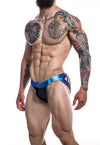 Cut for Men Desire Jockstrap-BlueLeatherette-L