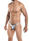 CUT FOR MEN POUCH ENHANCING THONG SILVER LARGE