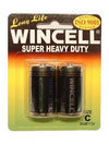 Wincell C Super Heavy Duty Batteries - Super Heavy Duty - C 2 Pack-CBP-2SH