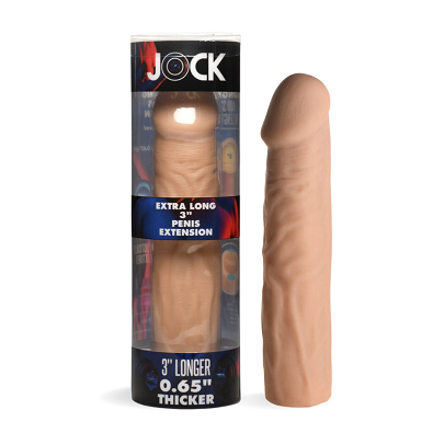 JOCK Extra Long 3" Penis Extension Sleeve - Light-CN-09-0895-10