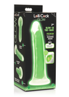 LOLLICOCK 7" GLOW-IN-THE-DARK SILICONE DILDO GREEN