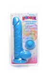 LOLLICOCK 7" WITH BALLS SILICONE - BERRY****