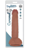 Easy Riders 8" Slim Bioskin Dong With Balls Caramel-CN18091812