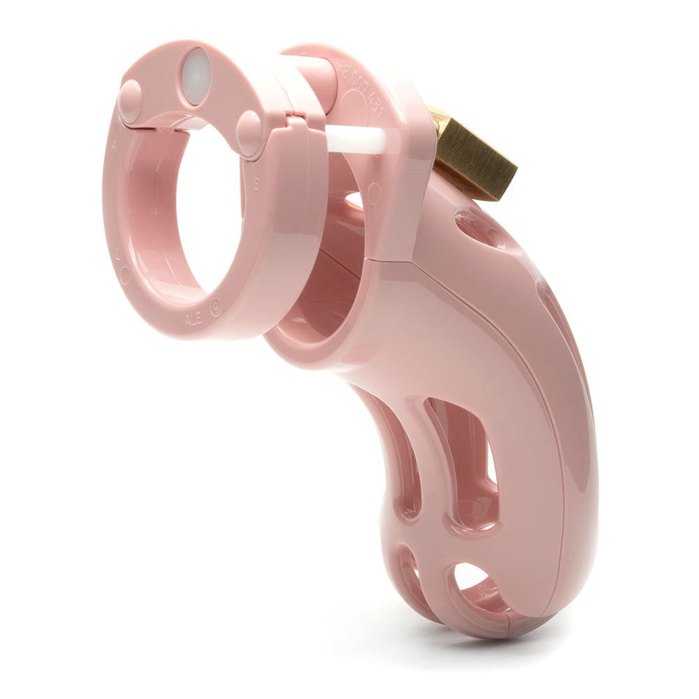 The Curve Chastity Cock Cage Kit - Pink - Pink 3.75 Inch Cock Cage Kit-CRV-PNK