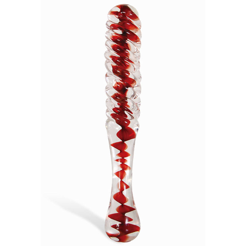 Adam and Eve Sweetheart Swirl Glass Dildo-(e131 6000)