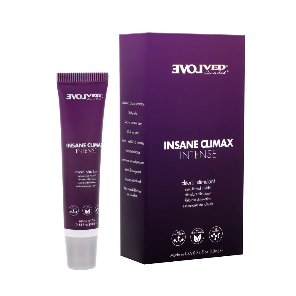 Evolved INSANE CLIMAX - INTENSE - Clitoral Stimulation Gel - 10 ml Tube-EN-LQ-4370-2