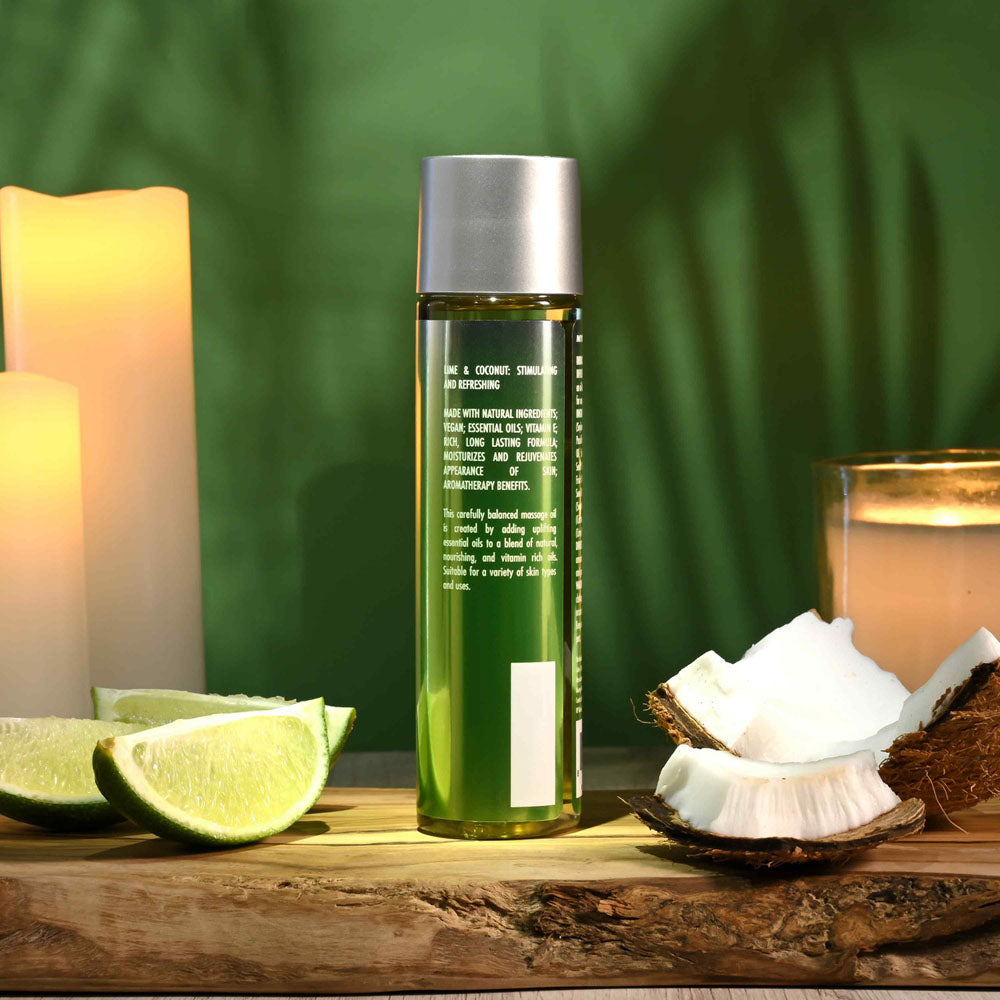 Evolved ANOINT PERFUMERY - Lime Infused Coconut - Lime Infused Coconut Massage Oil - 120 ml Bottle-EN-LQ-4448-2