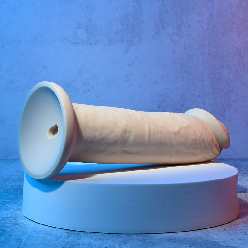 Evolved 7 GIRTHY VIBRATING DONG LIGHT - Flesh 17.8 cm USB Rechargeable Vibrating Dong-EN-RD-2734-2