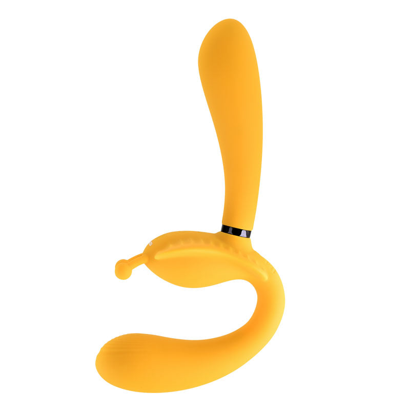 Evolved THE MONARCH - Yellow USB Rechargeable Multi Use Couples Vibrator-EN-RS-1102-2