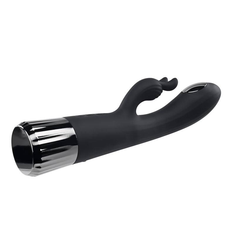 Evolved Heat Up & Chill - Black 24.1 cm USB Rechargeable Heating & Cooling Rabbit Vibrator-EN-RS-1171-2