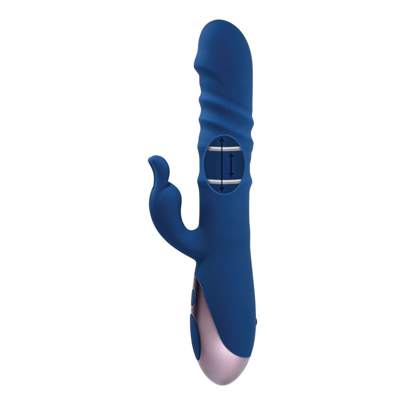 Evolved The Ringer - Blue 23.8 cm USB Rechargeable Rabbit Vibrator-EN-RS-1232-2