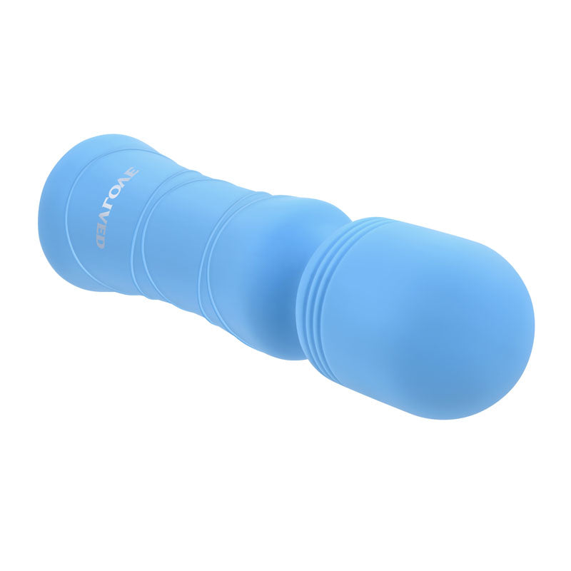 Evolved Out Of The Blue - Blue 10.5 cm USB Rechargeable Mini Massager Wand-EN-RS-1577-2