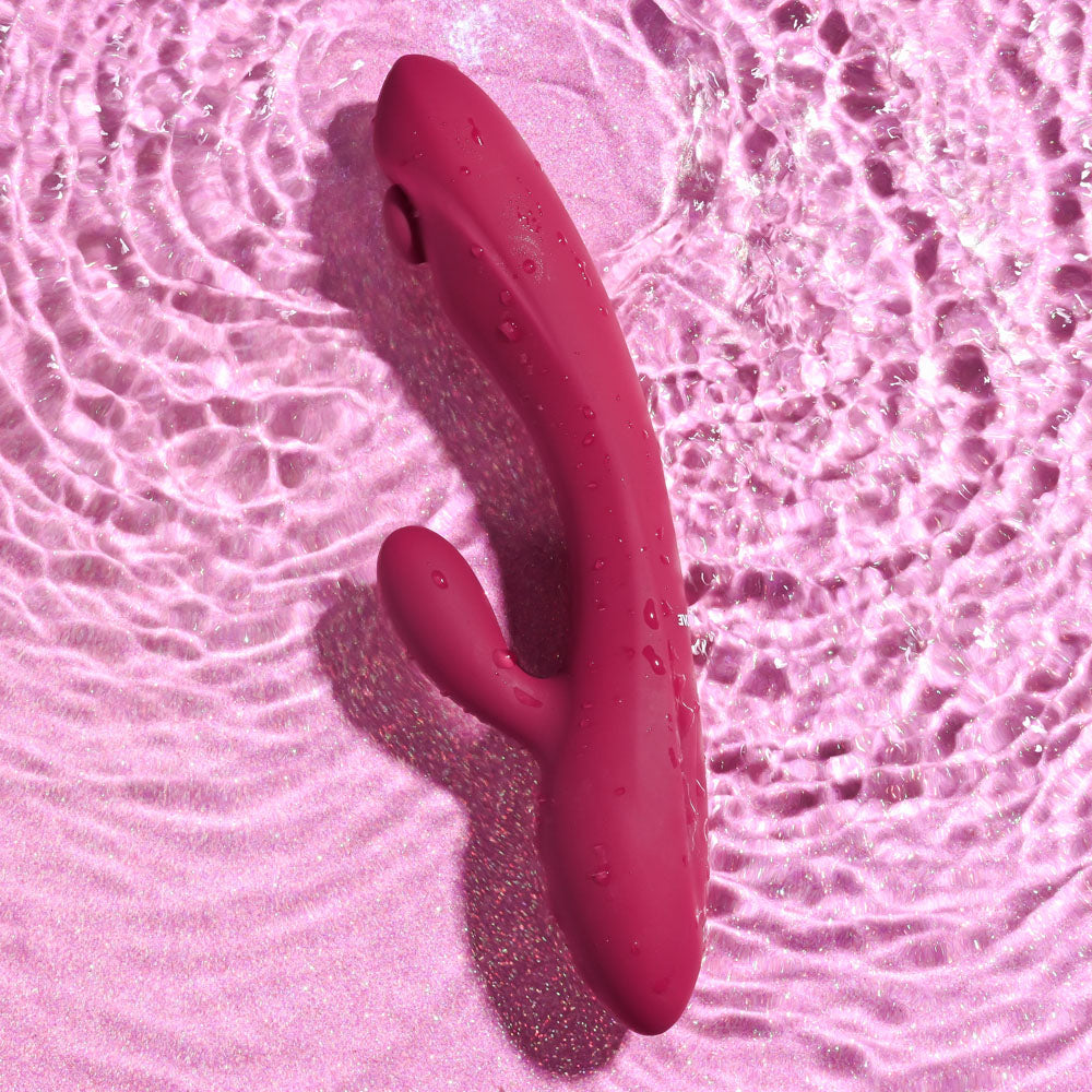 Evolved JAMMIN G - Burgundy 20.1 cm USB Rechargeable Rabbit Vibrator-EN-RS-3052-2