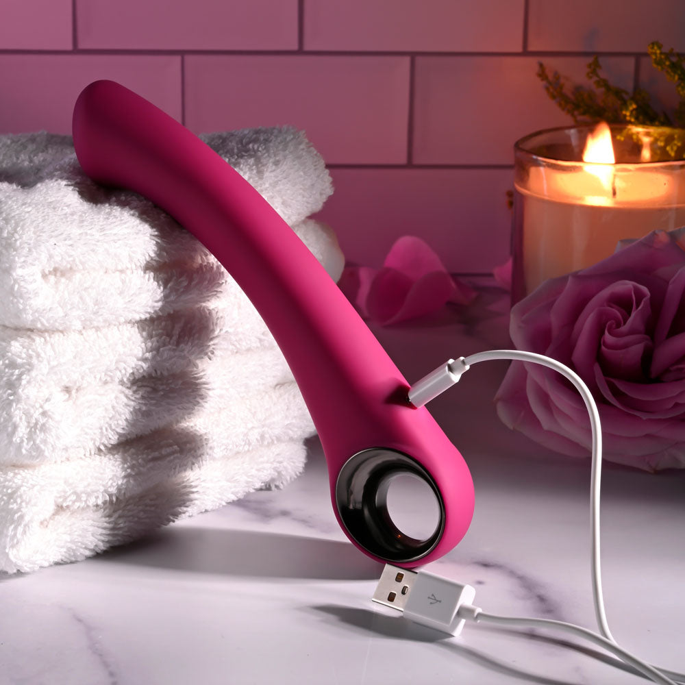 Evolved PLEASURE CURVE - Pink 19 cm USB Rechargeable Vibrator-EN-RS-4905-2