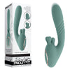 Evolved THRUST INTO ECSTASY - Green 21 cm USB Rechargeable Thrusting & Rotating Vibrator