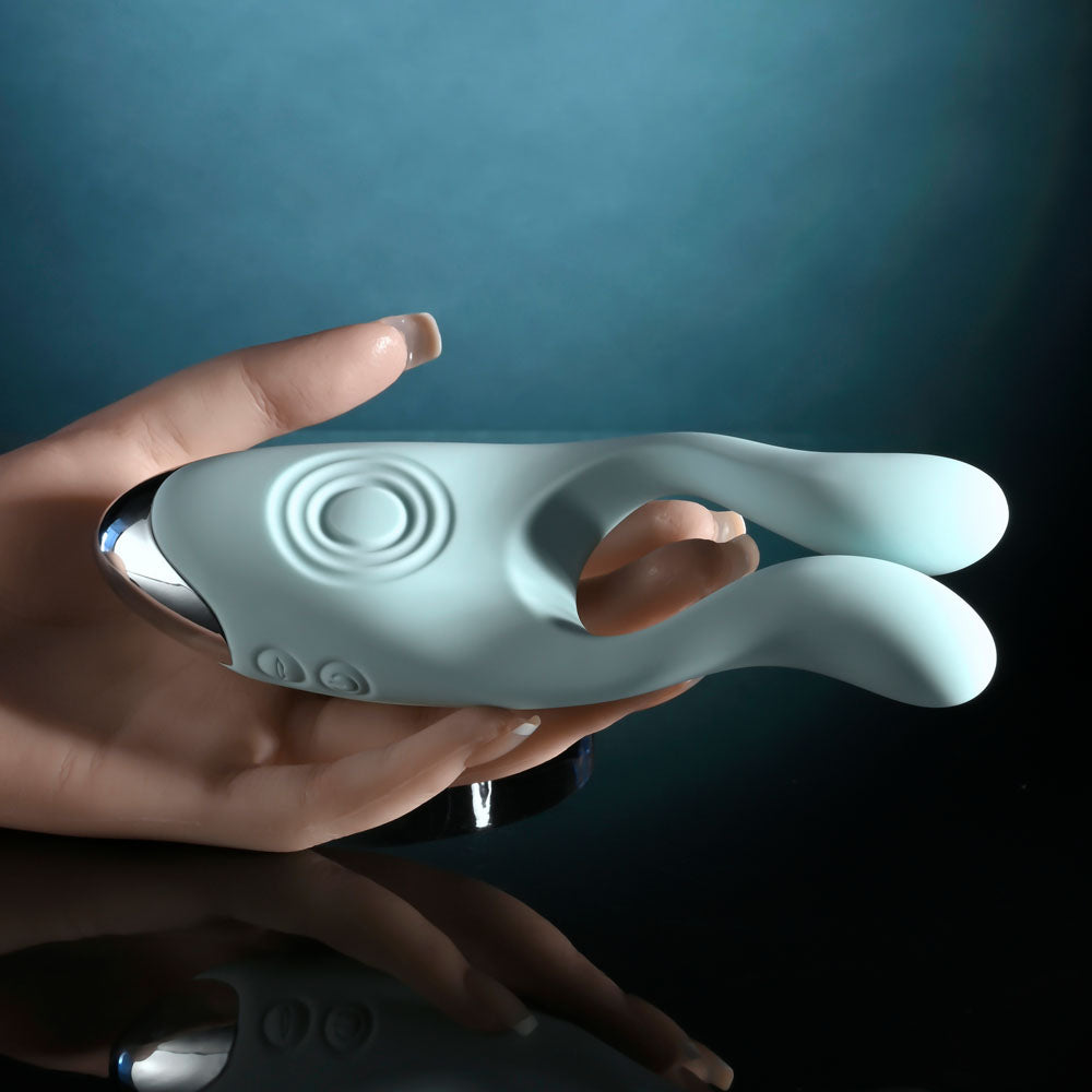 Evolved COUPLES THERAPY - Teal USB Rechargeable Couples Stimulator-EN-RS-6213-2