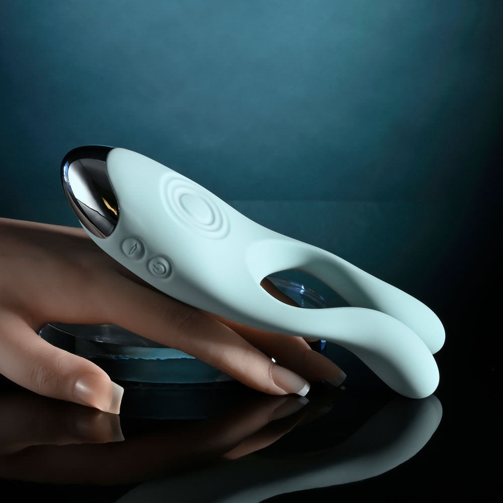 Evolved COUPLES THERAPY - Teal USB Rechargeable Couples Stimulator-EN-RS-6213-2