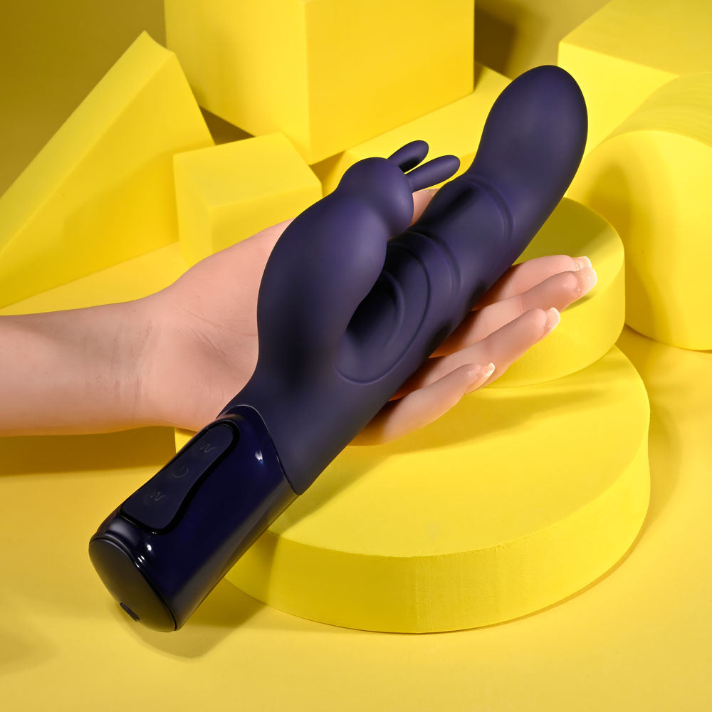 Evolved BIG DEAL - Purple 25.7 cm USB Rechargeable Rabbit Vibrator-EN-RS-6220-2