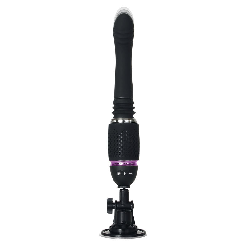 Evolved Thrust & Go - Black 15 cm USB Rechargeable Thrusting Vibrator with Interchangable Shafts-EN-RS-6320-2