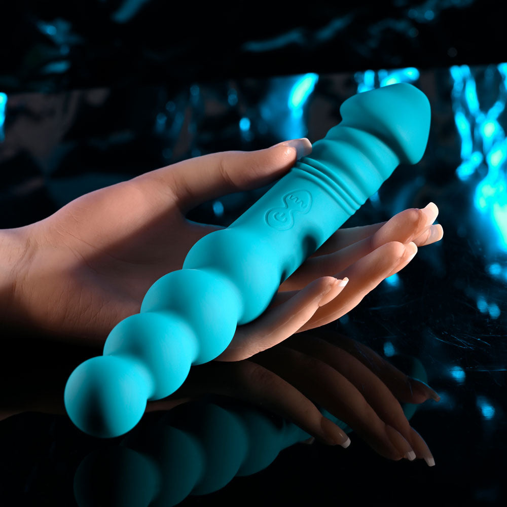 Evolved FLIP FLOP - Blue 23.1 cm USB Rechargeable Dual Ended Vibrator-EN-RS-6336-2