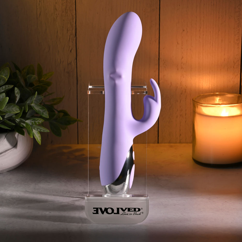 Evolved SPINDERELLA - Purple USB Rechargeable Rabbit Vibrator - EN-RS-6534-2