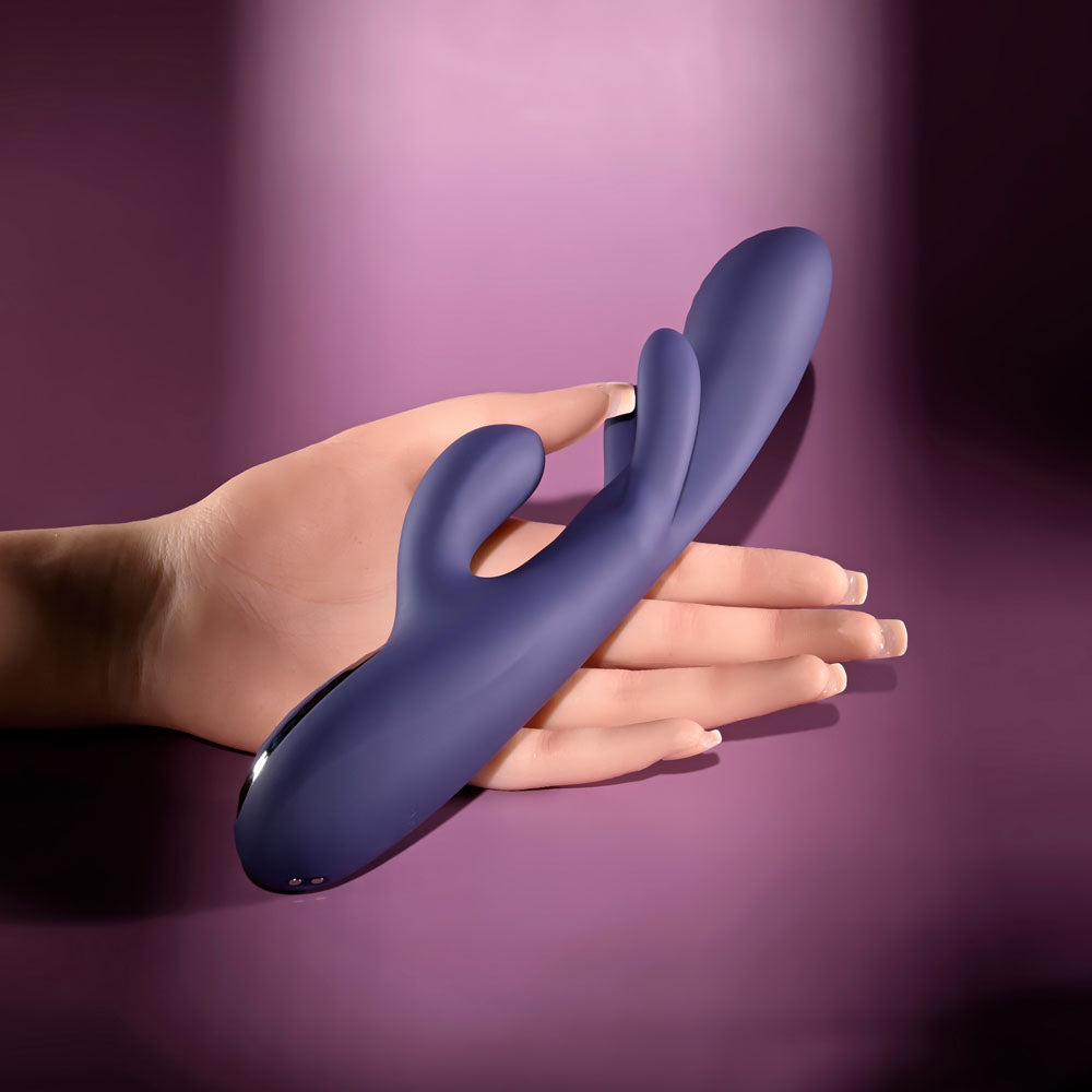 Evolved BOW DOWN - Purple USB Rechargeable Rabbit Vibrator - EN-RS-6985-2