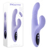 Evolved PEP TALK - Purple 23.3 cm USB Rechargeable Thrusting Vibrator with Tapping Clitoral Stimulator - EN-RS-7241-2