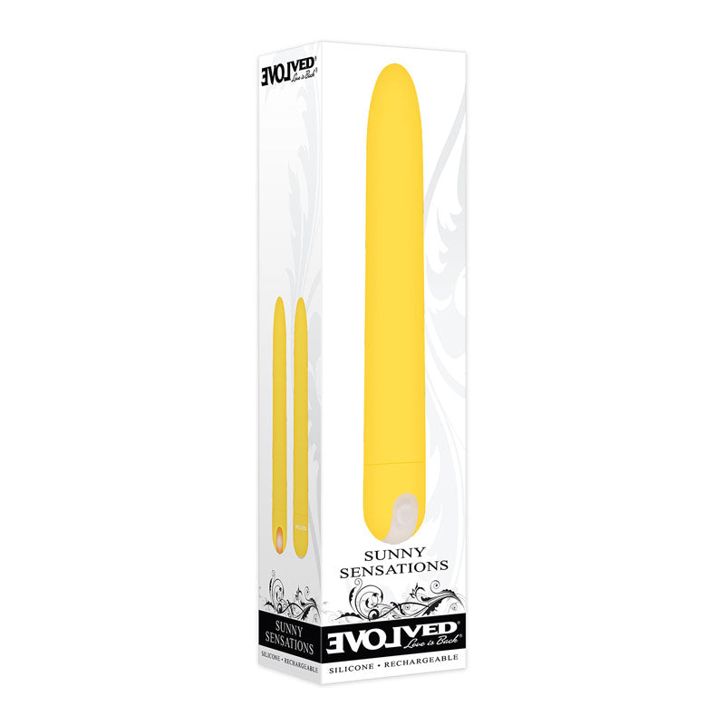 Evolved Sunny Sensations - Yellow 18.6 cm USB Rechargeable Vibrator-EN-RS-7273-2