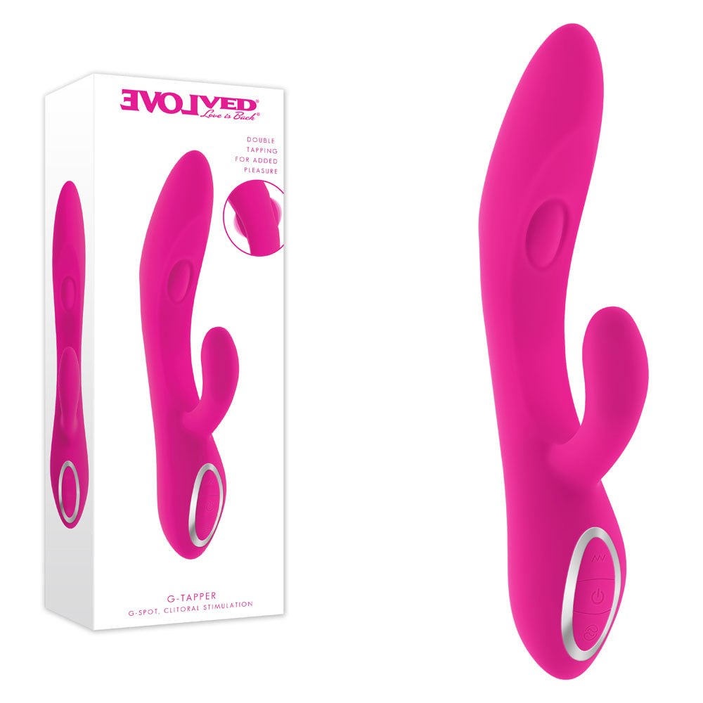 Evolved G-TAPPER - Pink USB Rechargeable Rabbit Vibrator-EN-RS-7616-2